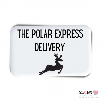 Cadeau sticker set 5 stuks - the polar express delivery 